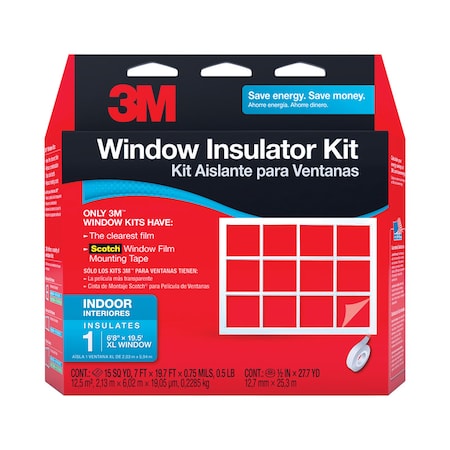 3M 3M Clear Indoor Window Film Insulator Kit 84 in. W X 236 in. L 2149W6